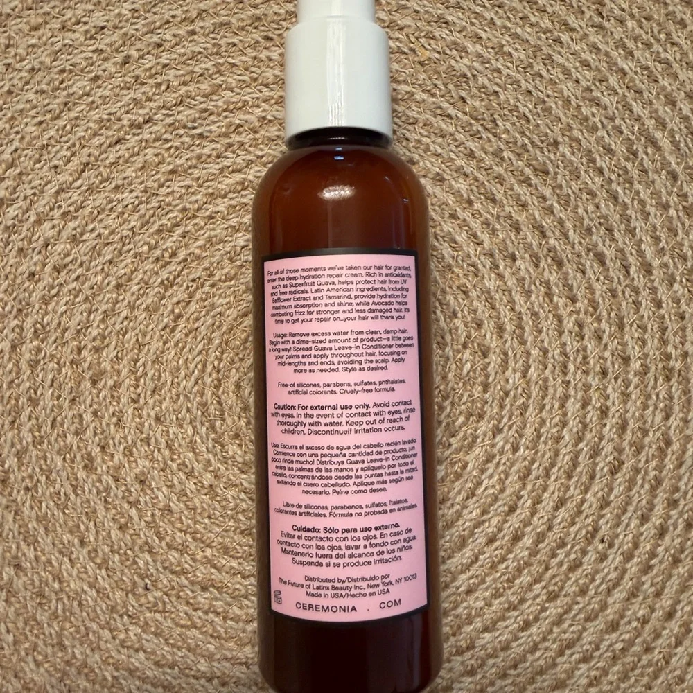 Ceremonia Guava Leave-In Conditioner Deep Hydration Repair Cream NEW